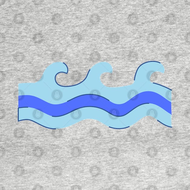 blue green water waves design by Artistic_st